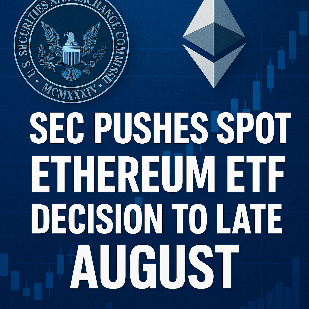 SEC Pushes Spot Ethereum ETF Decision to Late August